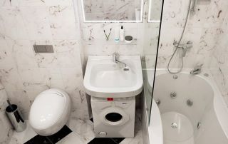 Раковина Кувшинка Юни 60 для установки над стиральной машиной